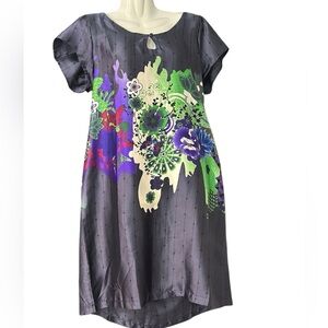 Floral Print Sheath Dress -XL